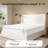 High Headboard Platform Bed Frame Made Of Sherpa With Hidden Storage Compartments-1093416593-1093416595