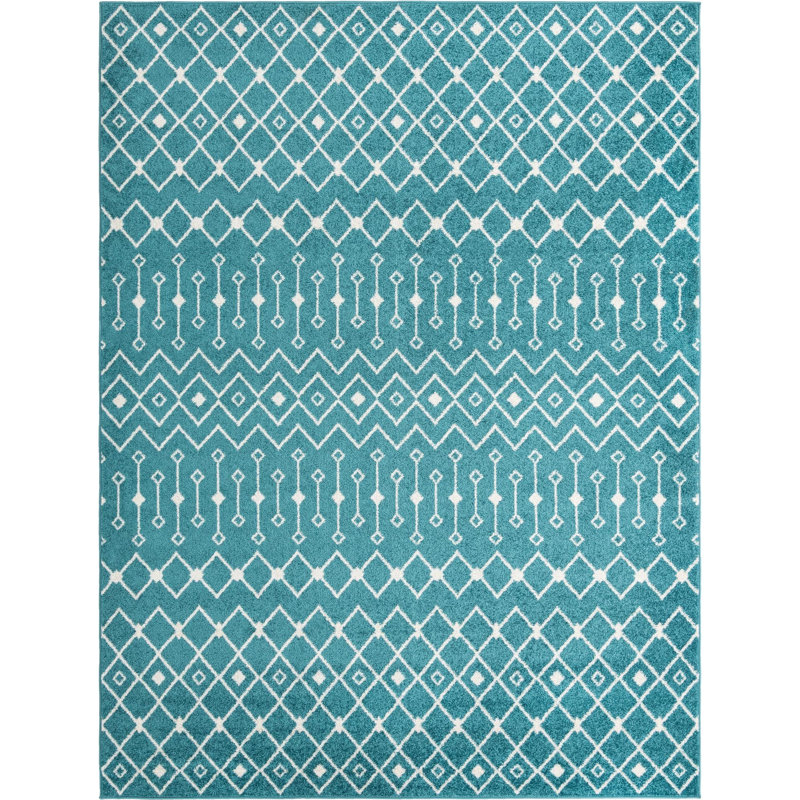 Geometric Indoor Rug, Rectangle 9' x 12'