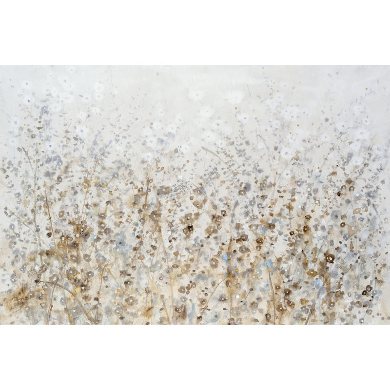 «Enrriqueta Wildflower Cluster on Canvas» par Tim Ottoole, reproduction, L 12 po x H 8 po