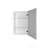Frontline Shaker Recessed Frameless 1 Door Medicine Cabinet with Adjustable Shelves-72384335-79771402