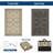 Reversible Outdoor Rug Modern UV Resistant Waterproof Plastic Patio Carpet Easy to Clean, Durable Design - Large Mat for Garden, Lawn, Patio, Porch-1042201698-1042201701