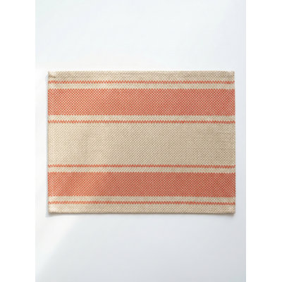 Black Sail Stripe Indoor Outdoor Placemat