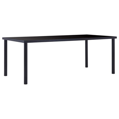Searcy Glass Top Metal Base Dining Table