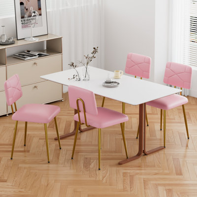 Ensemble de 4 chaises de salle à manger rembourrées Shen Modern