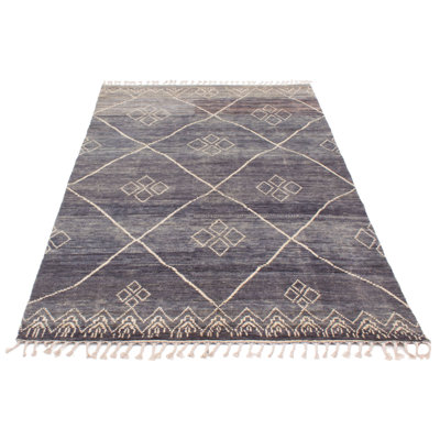 One-of-a-Kind 6'10" X 10'9" New Age Wool Area Rug in