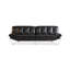Canapé modulaire noir en cuir véritable-129159961
