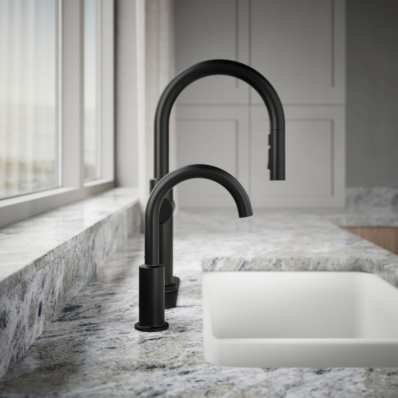 Robinet contemporain, Noir mat
