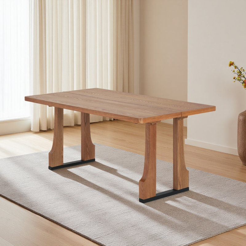 63" Rectangular Dining Table, Natural
