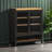 Vintage Industrial Style Iron Shoe Cabinet Locker 12 Pair Shoe Storage Cabinet