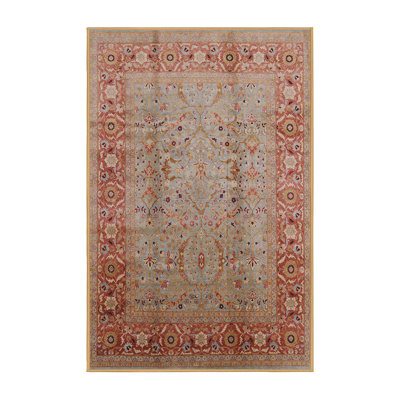 Tapis oriental rouge / bleu Kersam