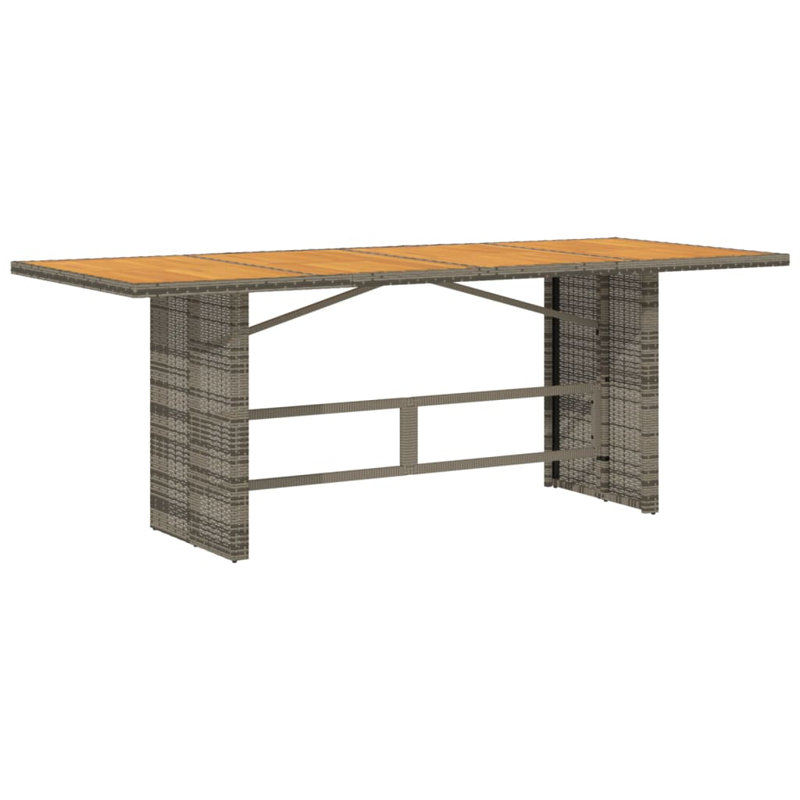 Table de patio avec plateau en bois d'acacia Latitude Run® de 74,8 po x 31,5 po x 29,1 po Latitude Run®, Brun
