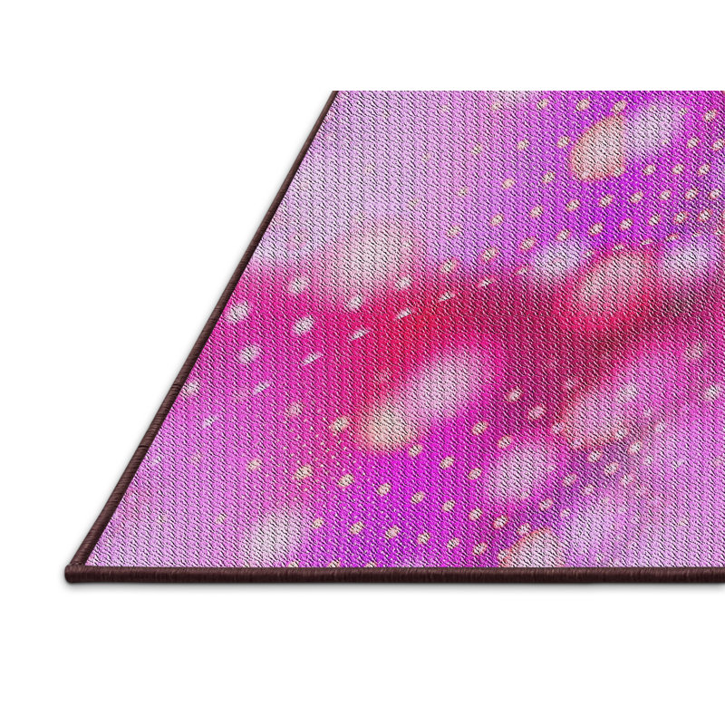 Tapis à motif rose, Rectangulaire 8 pi x 12 pi