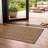 Plaid Sand/Natural Easy-Care Jute-Style Indoor/Outdoor Flat Woven Area Rug-300187933-285256339