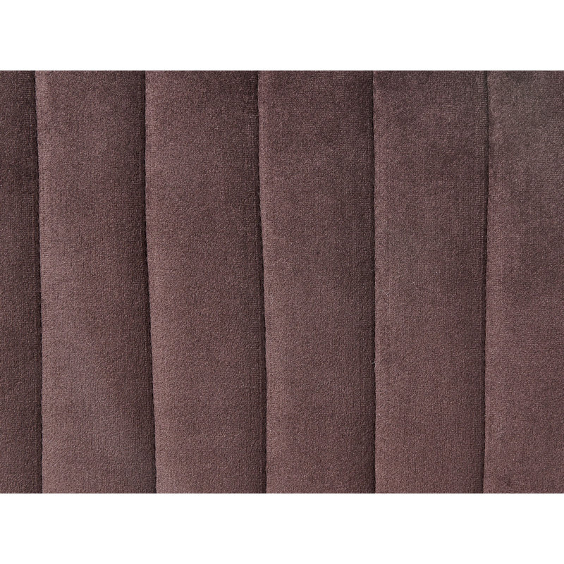 Footstool Benzant Velvet, Dark Brown