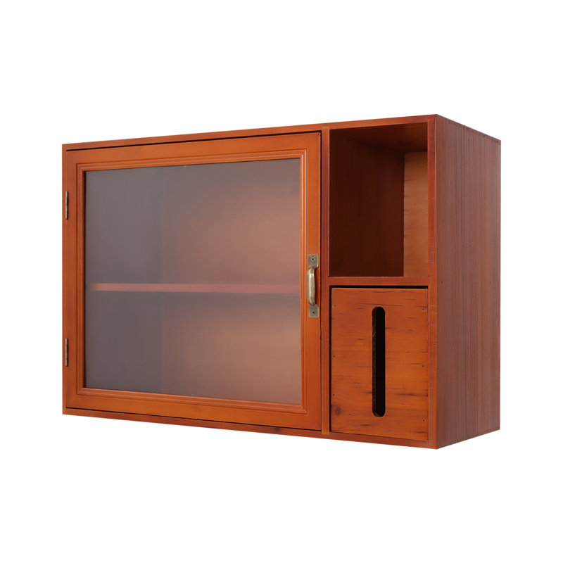 Étagère de rangement en acrylique avec porte pour organisateur de comptoir