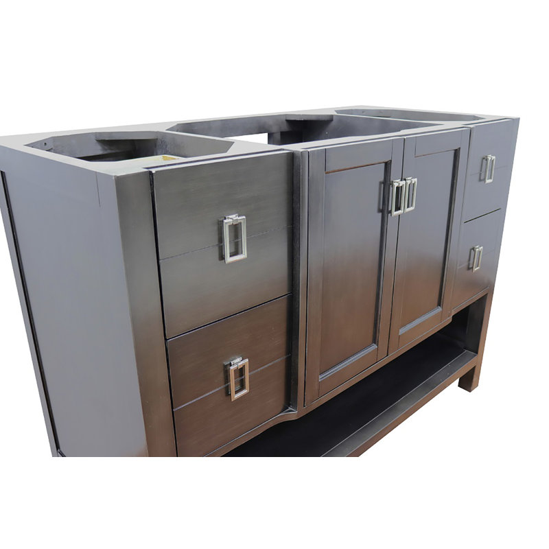 48 " Freestanding Standard Single Bathroom Vanity Base, Silvery Brown