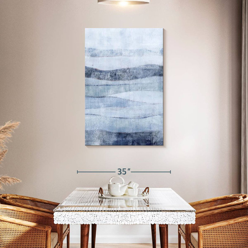 Avery White Out In Blue II, 45" H x 30" W