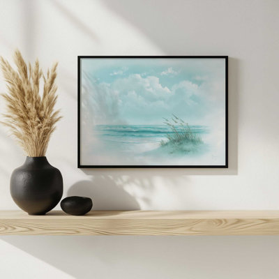 Sea Oats in Silhouette by Georgia Janisse Art Print