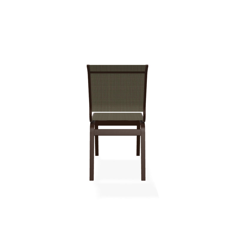 Chaise d'appoint de salle à manger Hiraku, Tweed Sunbrella® brun, Kona texturé