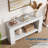 47" Farmhouse Console Table for Entryway, 2-Tier Sofa Table with Storage for Living Room & Hallway-859142389