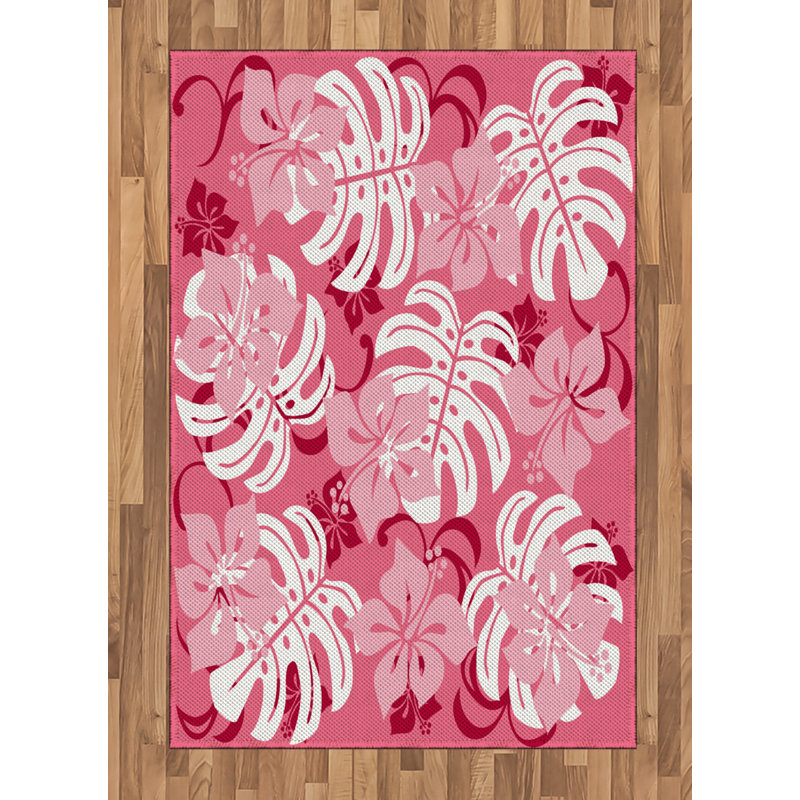 Luau High Density Long Fiber Poly Threads Decorative Area Rug Carpet, Rectangle 4' x 5'8"