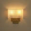 Abat-jour mural rectangulaire en tissu 2 lumières