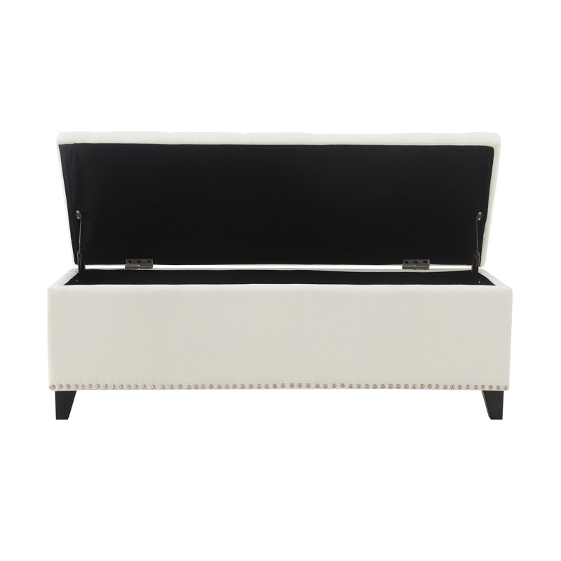 Banc de rangement beige, Beige