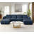 Modular Teddy Velvet Sectional Sofa – Cozy, Flexible 3 Seaters And Ottoman For Any Space-1708916675