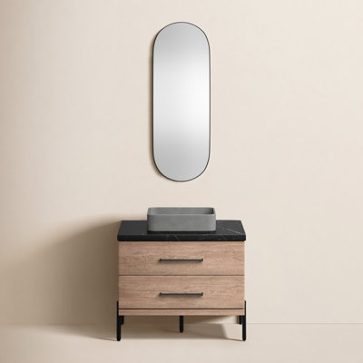 Dasher 36" Single Bathroom Vanity with Mirror
