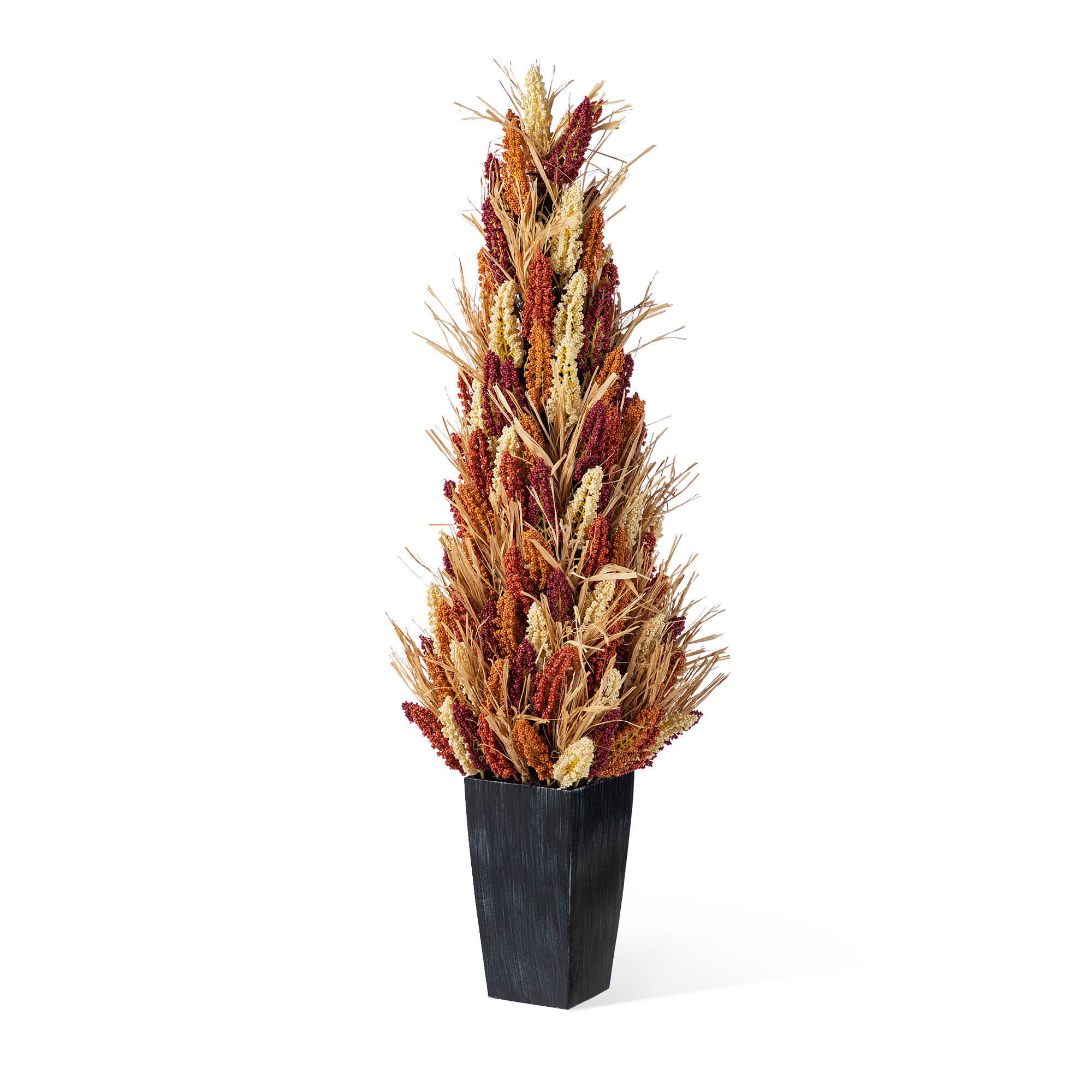 Ophelia & Co. 38"H Fall Multi-Colored Sorghum Porch Tree | Wayfair