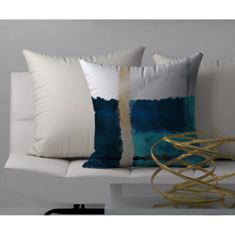 Coussin décoratif carrée de sécurité tombante, 18 po x 18 po