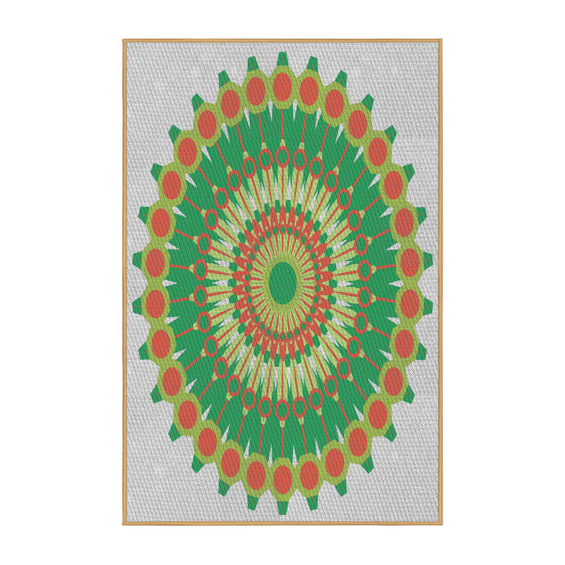 Abstract Indoor Rug, Rectangle 5' x 7'