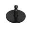 Table d'appoint ronde 23 po noire, petite table d'appoint moderne avec pieds en bois massif, table de chevet compacte pour le salon, la chambre à coucher, les coins et les bureaux