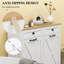 Armoire de rangement pour salle de bain, armoire à linge inclinable