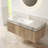 48" Wall Mounted Bathroom Vanity With Sink, White Oak Floating Cabinet With Drawer & Doors, Light Gray Sintered Stone Top,Pre-Assembled-540831644-540831646