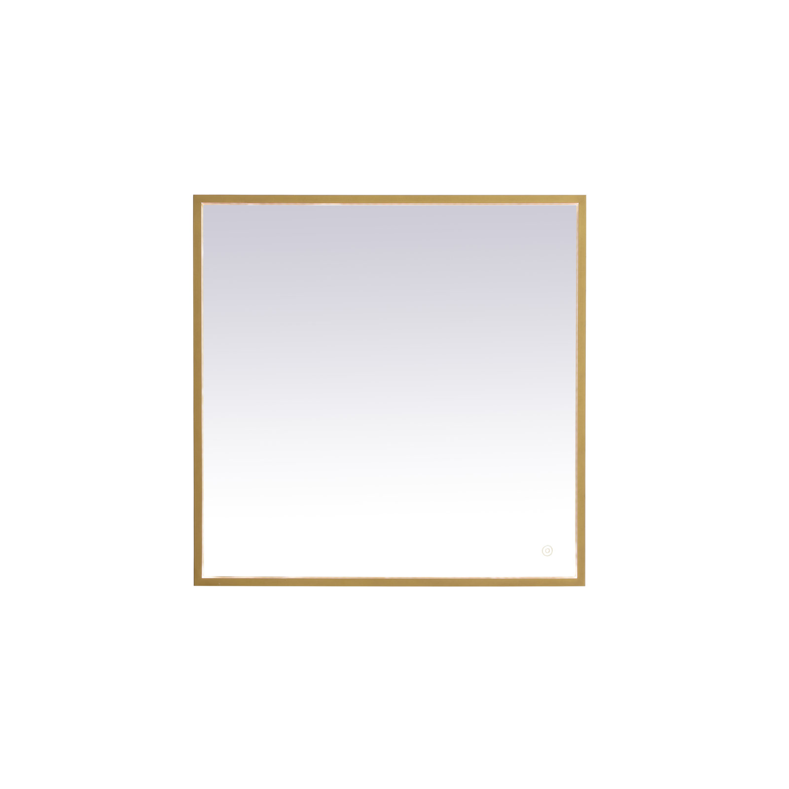 Piche Aluminium Mirror, 30" x 30", Brass