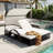 Patio Double Lounger With Adjustable Backrest And Armrests-2108661604