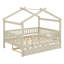 Lit double spacieux en bois avec lit gigogne intégré-736777024