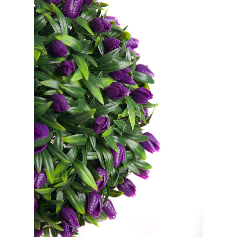 Faux Plant, 24cm H x 24cm W x 24cm D, Purple