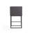 Ambassador Mid-Century Modern Vegan Leather Upholstered Metal Counter Stool in Gray-133938580-132028873
