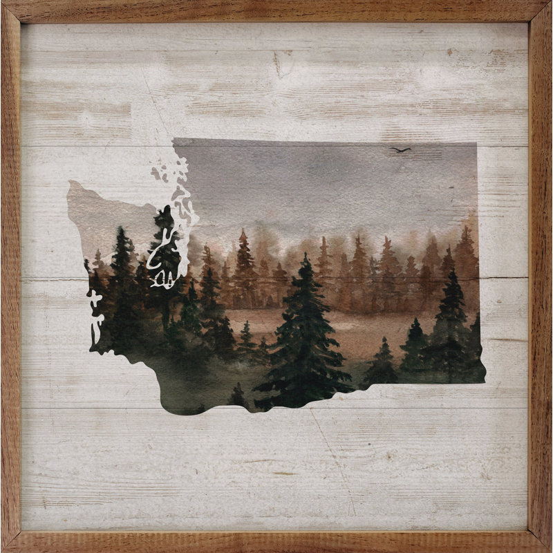 Washington State Landscape, 4" H x 4" W