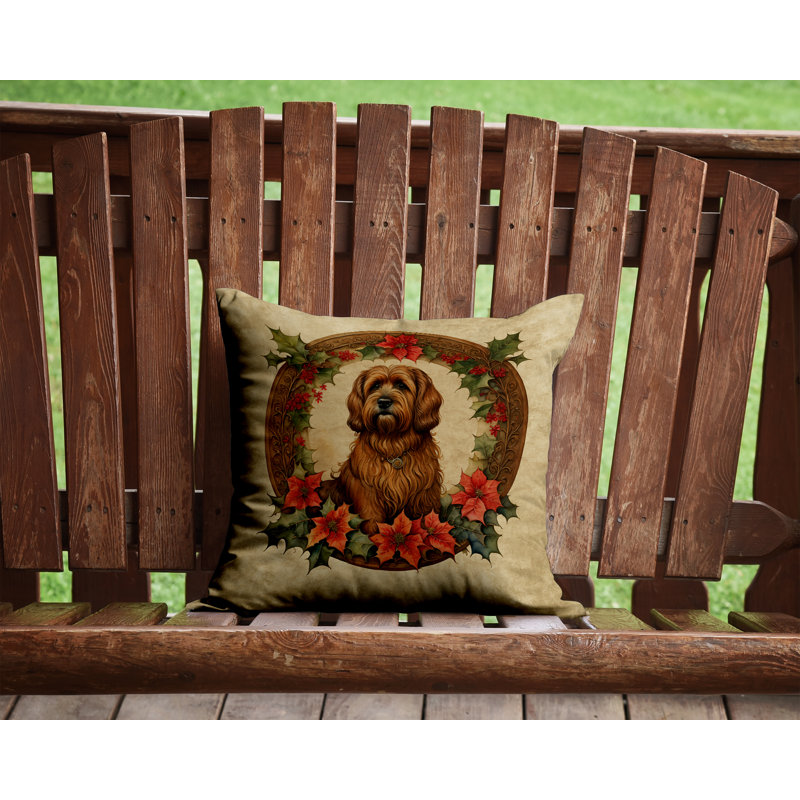 Coussin Christmas, 14 po x 14 po, Carré