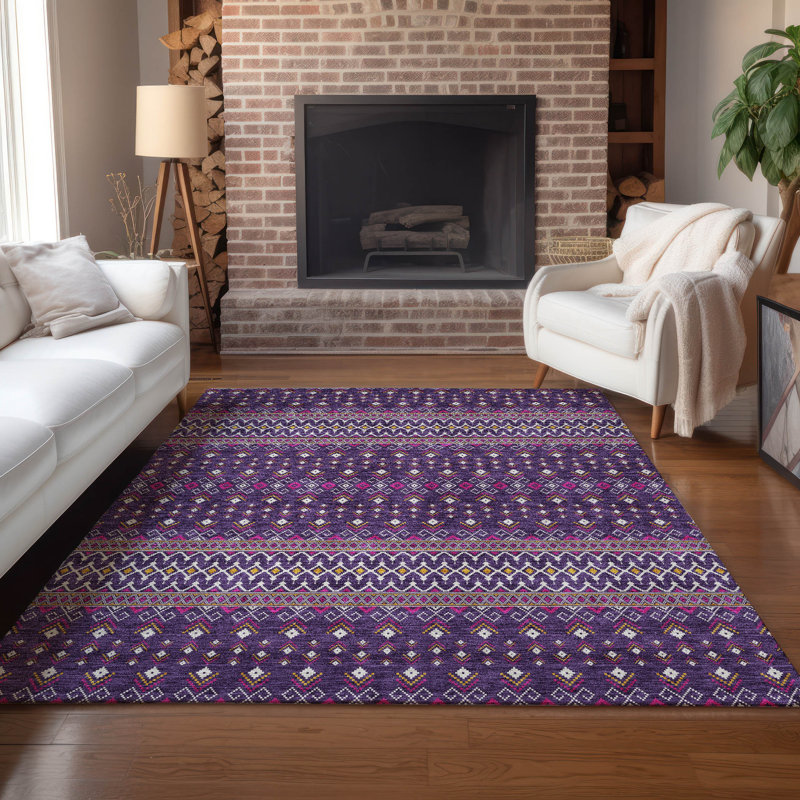 Tapis de porte Emblyn, Rectangle 2 pi 6 po x 3 pi 10 po