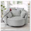 Fauteuil demi-tonneau pivotant à 360 °-425839444