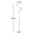 Shugar 68.89 " LED Task Floor Lamp