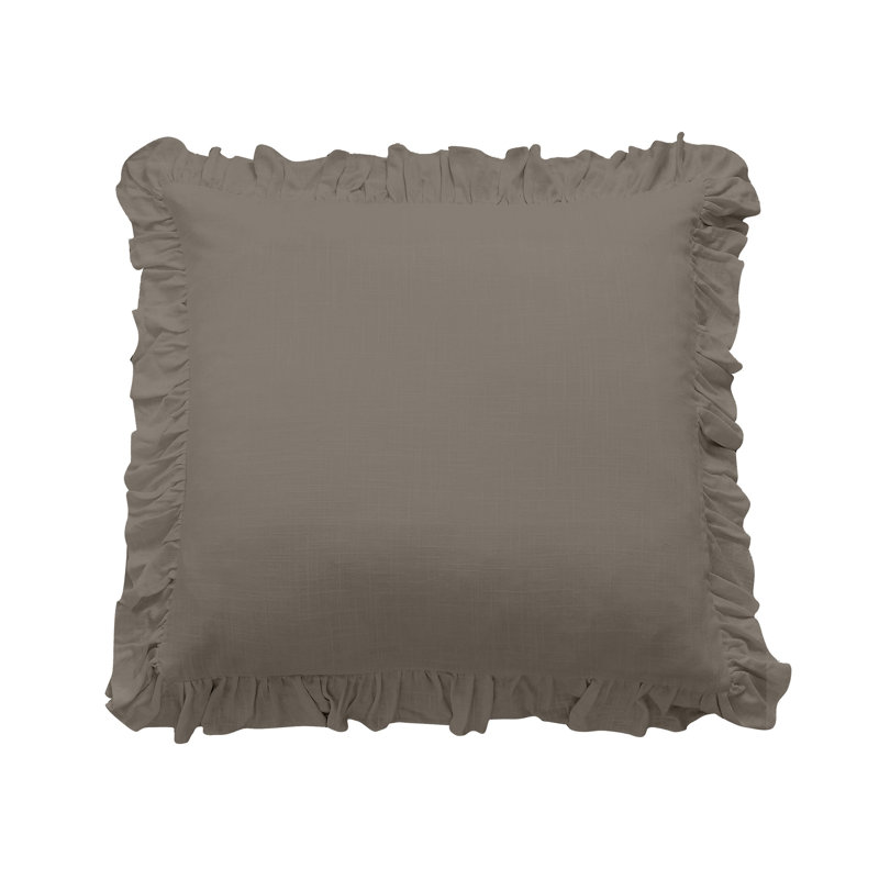 Taie décorative 27 po x 27 po Lily, Blanc, Euro