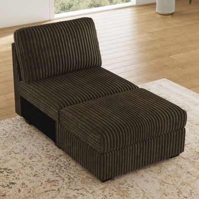 Canapé modulaire en velours côtelé Bianca