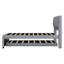 Lit plateforme tapissier avec lit gigogne, lit gigogne pouvant être plat ou érigé-1092636226