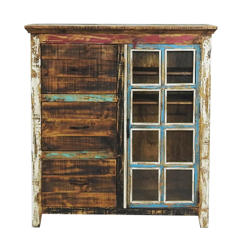 Dilks 45'' Wide 3 -Drawer Solid Wood File Cabinet