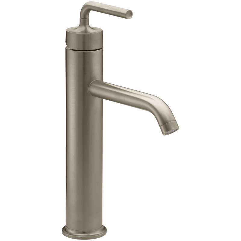 Purist® Vessel Sink Bathroom Faucet with Drain Assembly, Vibrant Brushed Bronze